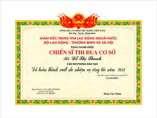Giấy khen Đảng 5