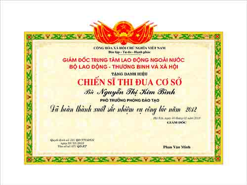 Giấy khen Đảng 10