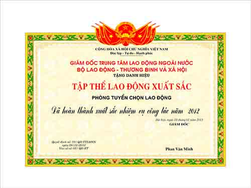 Giấy khen Đảng 14