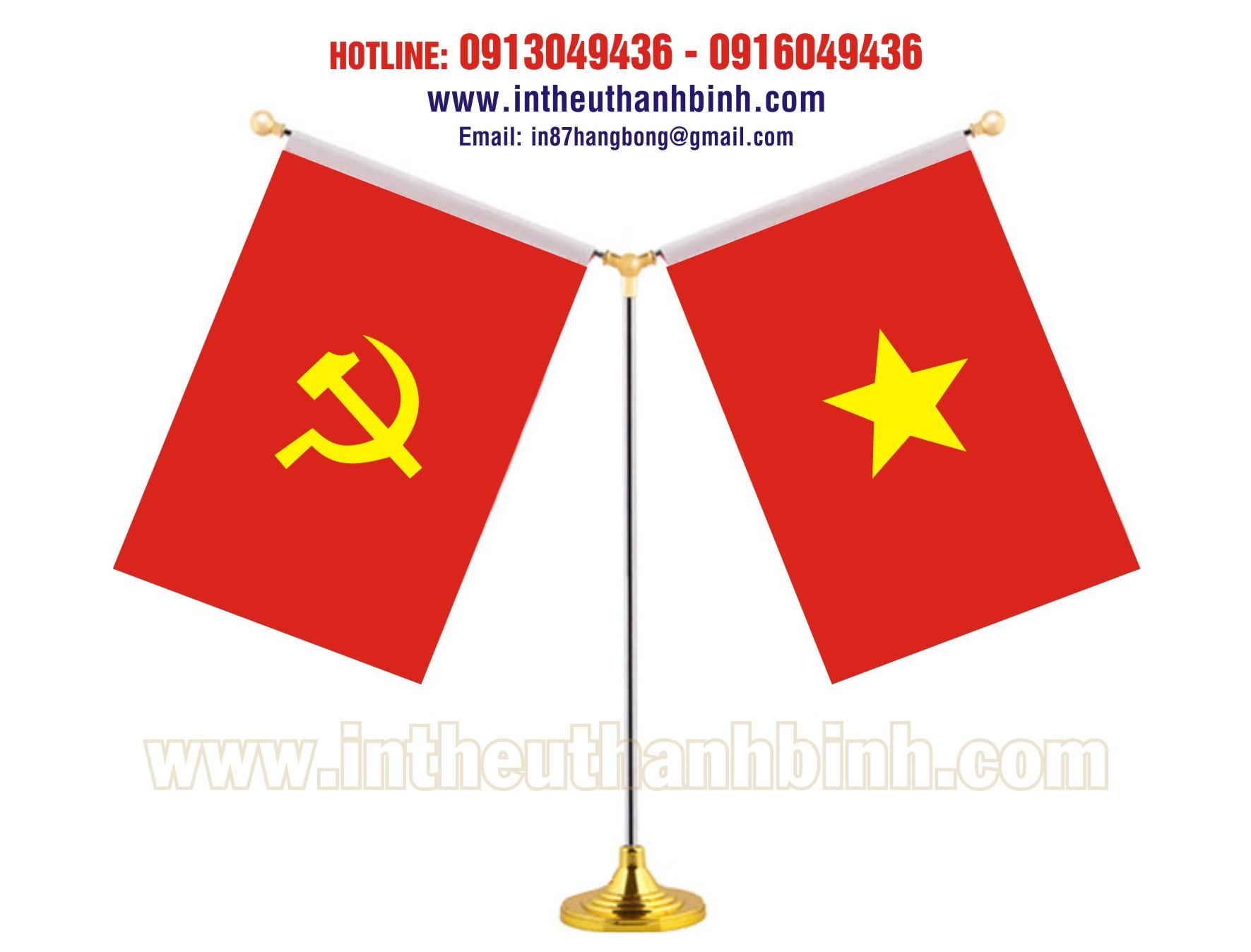 Cờ để bàn Hà Nội