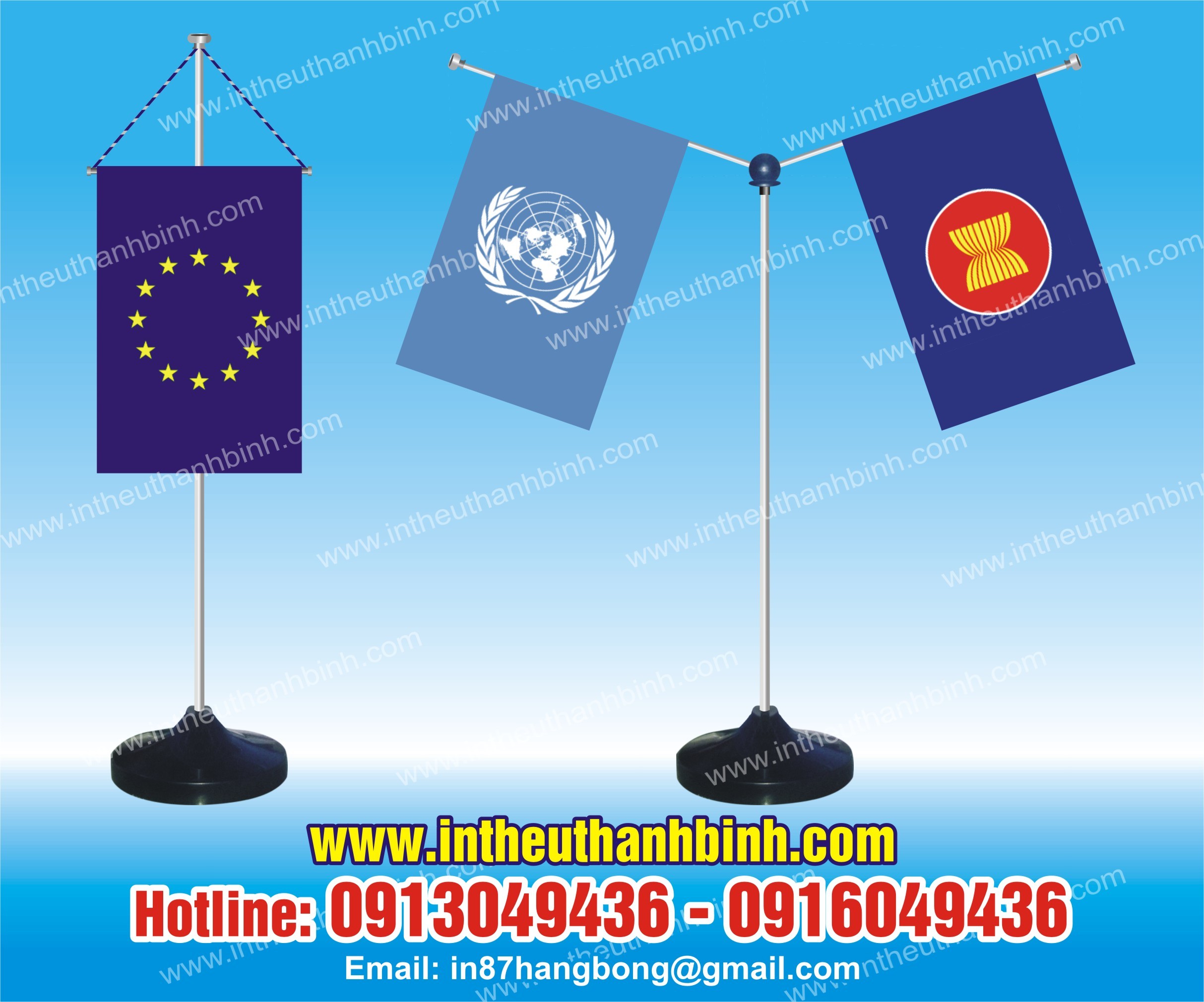 Cờ để bàn công ty