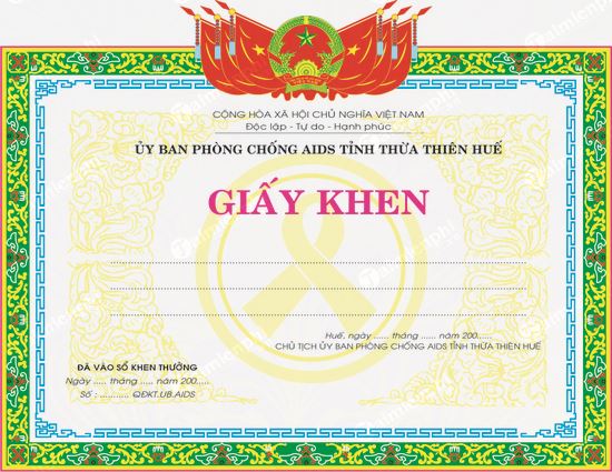 Giấy khen đẹp