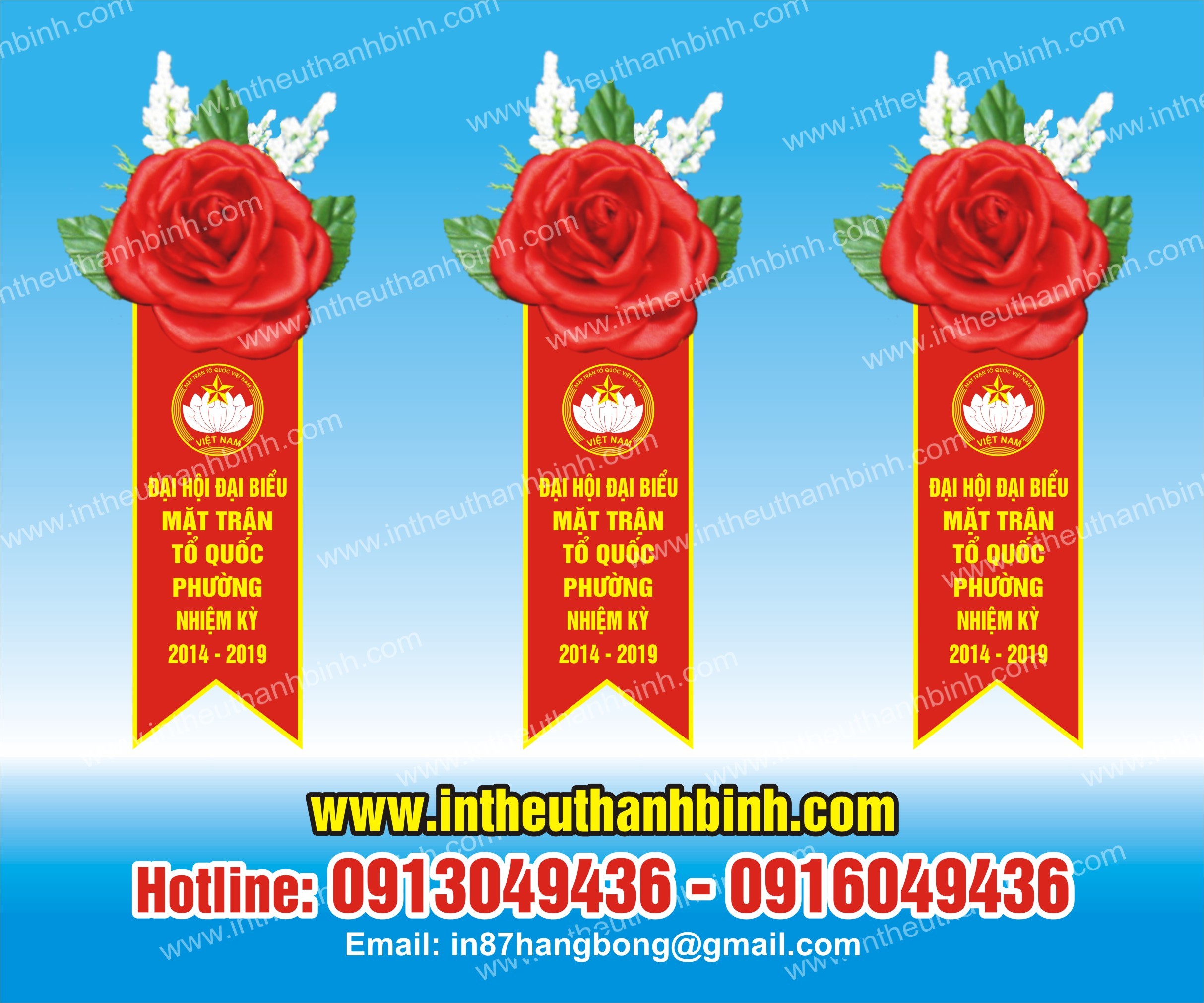 Hoa cài áo hội nghị