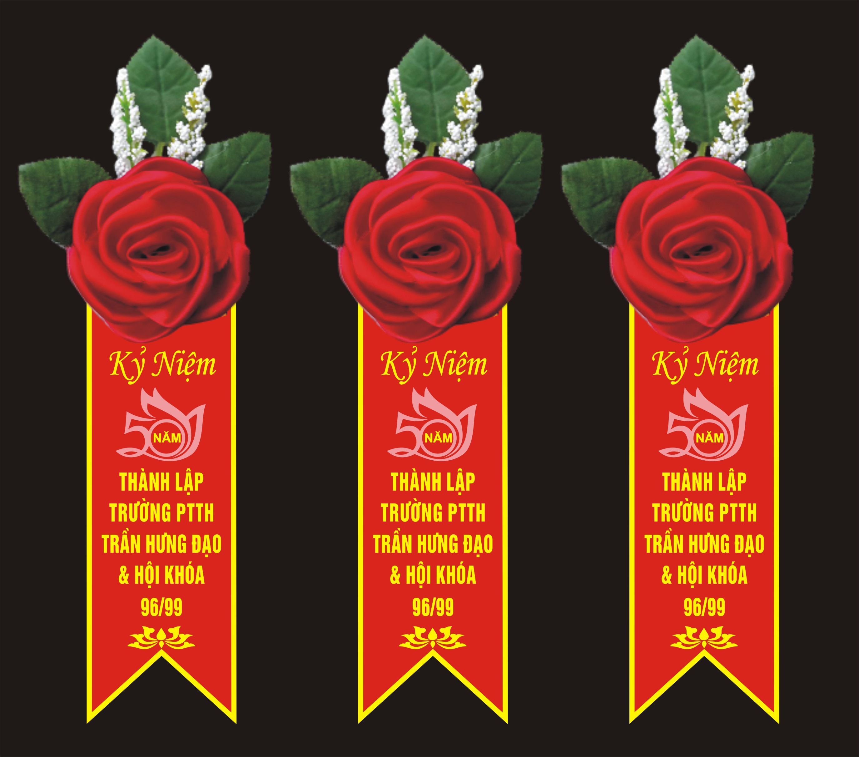 Hoa cài ngực đại biểu